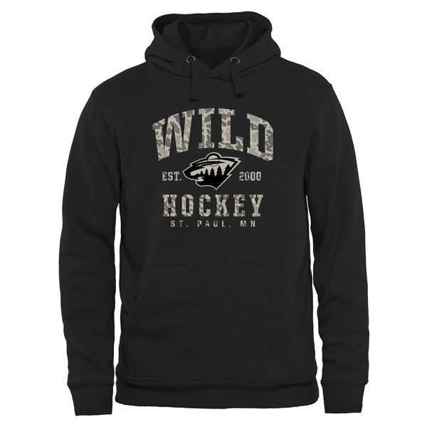 Men's Minnesota Wild Black Camo Stack Pullover Hoodie,We sell and wholesale Men's Minnesota Wild Black Camo Stack Pullover Hoodie on line form chian!